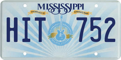 MS license plate HIT752