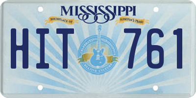MS license plate HIT761