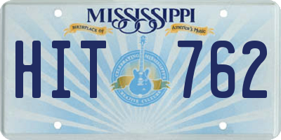 MS license plate HIT762