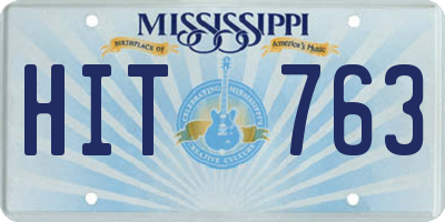 MS license plate HIT763