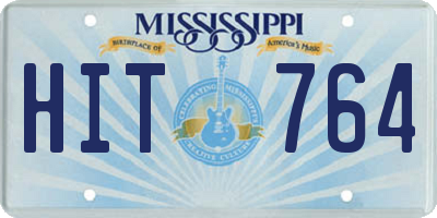 MS license plate HIT764