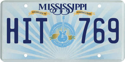 MS license plate HIT769