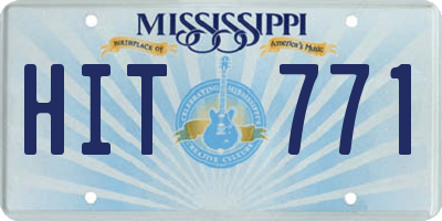 MS license plate HIT771
