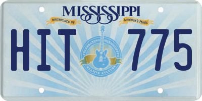MS license plate HIT775