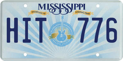 MS license plate HIT776