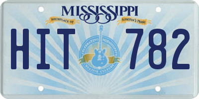 MS license plate HIT782
