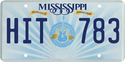 MS license plate HIT783