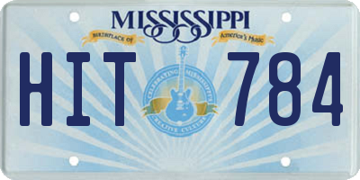 MS license plate HIT784