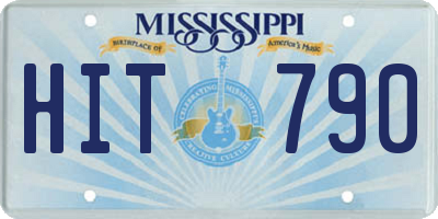 MS license plate HIT790