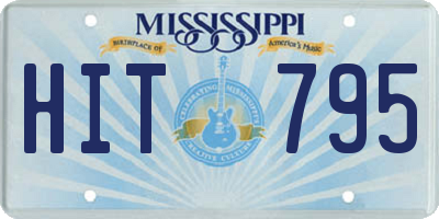 MS license plate HIT795