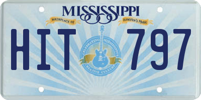 MS license plate HIT797