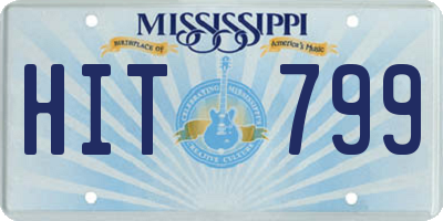 MS license plate HIT799