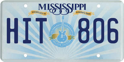 MS license plate HIT806