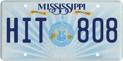 MS license plate HIT808