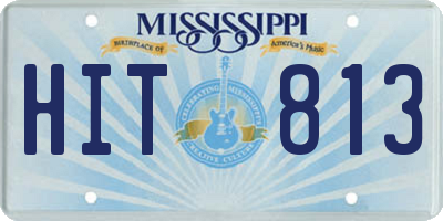 MS license plate HIT813