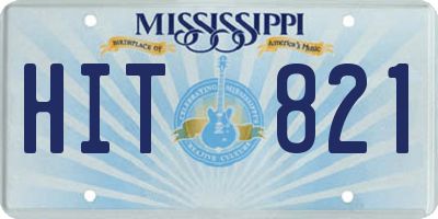 MS license plate HIT821
