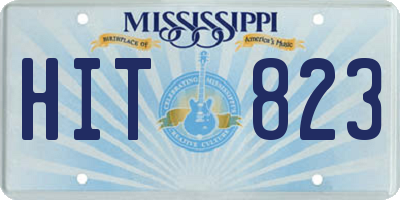 MS license plate HIT823