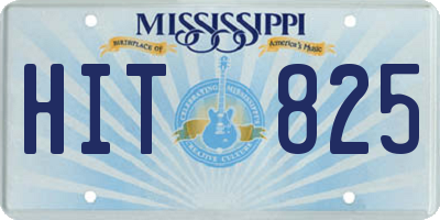MS license plate HIT825