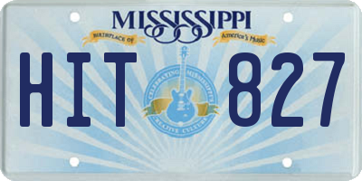 MS license plate HIT827