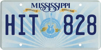 MS license plate HIT828