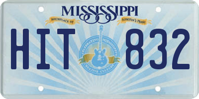 MS license plate HIT832