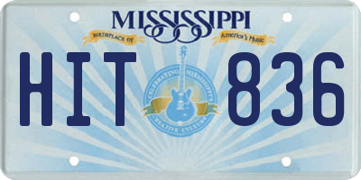 MS license plate HIT836