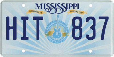 MS license plate HIT837