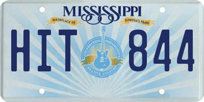 MS license plate HIT844