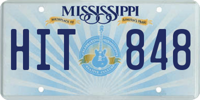 MS license plate HIT848