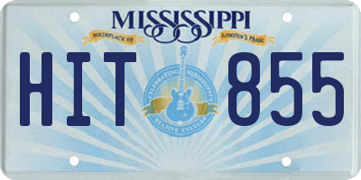 MS license plate HIT855