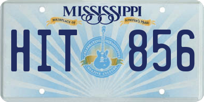 MS license plate HIT856
