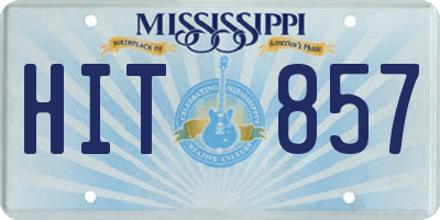 MS license plate HIT857