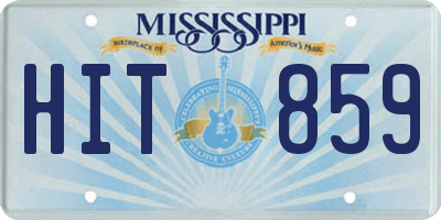 MS license plate HIT859
