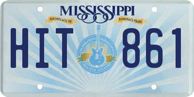 MS license plate HIT861
