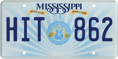 MS license plate HIT862