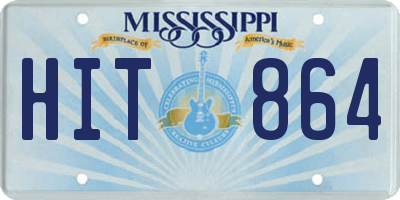MS license plate HIT864