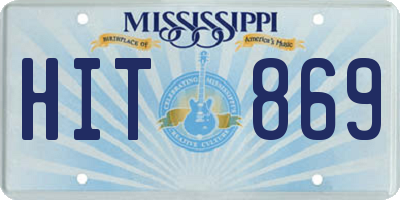 MS license plate HIT869