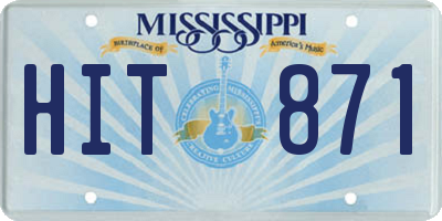 MS license plate HIT871