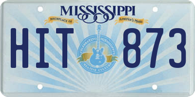 MS license plate HIT873