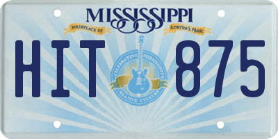 MS license plate HIT875