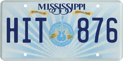 MS license plate HIT876