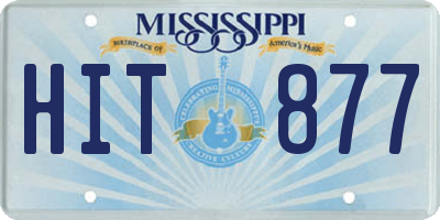 MS license plate HIT877