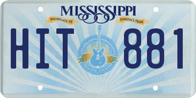 MS license plate HIT881