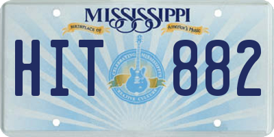 MS license plate HIT882