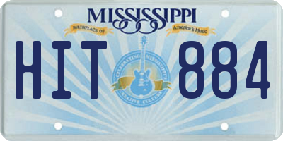 MS license plate HIT884