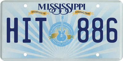 MS license plate HIT886