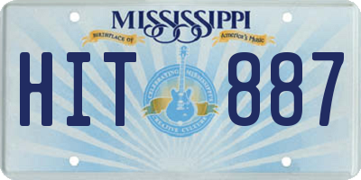 MS license plate HIT887