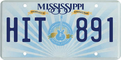 MS license plate HIT891