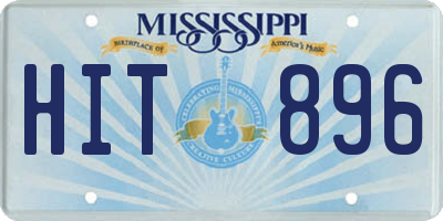 MS license plate HIT896