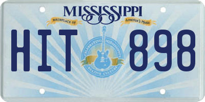 MS license plate HIT898